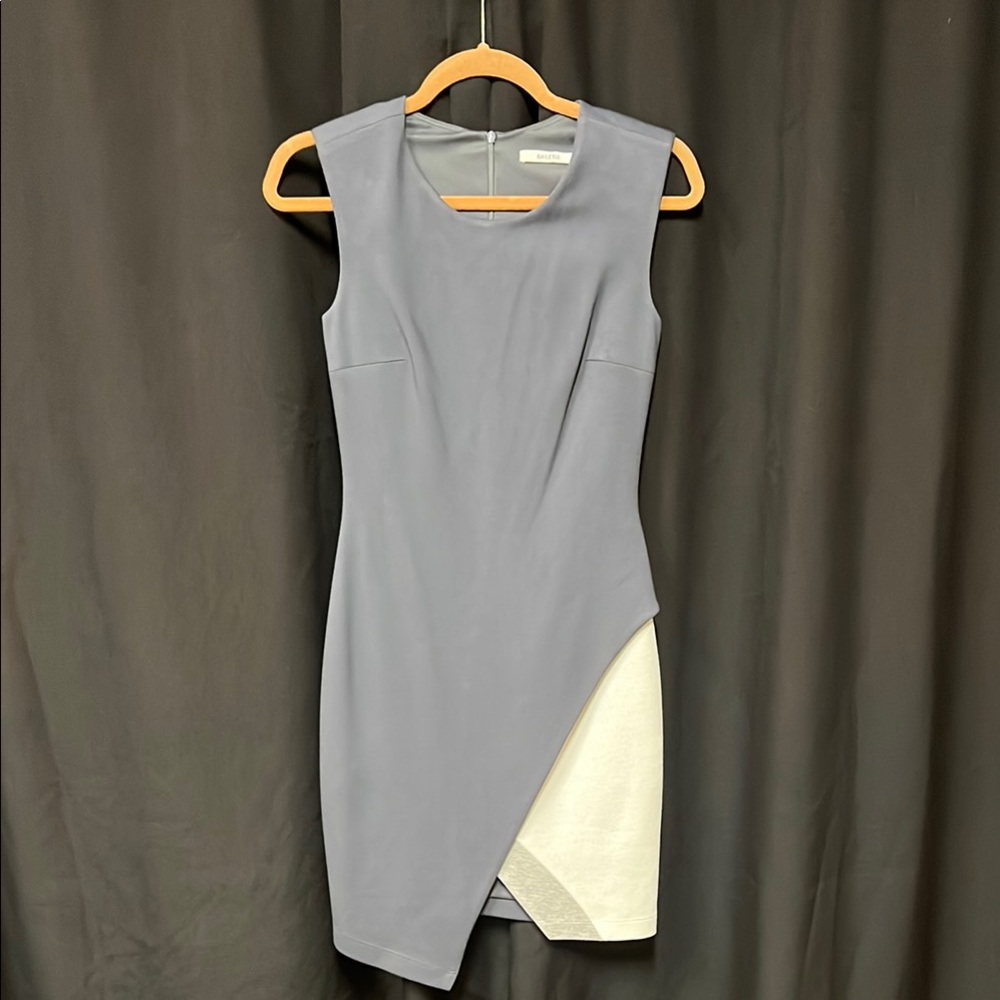 Asymmetrical Gray Sleeveless Dress